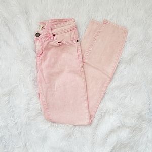 Pink Faded Skinny Jeans